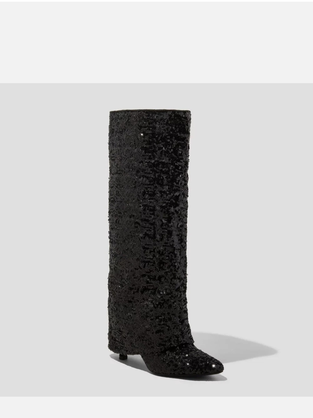 A New Day Women Abba Sequin Foldover Tall Boots With Memory Foam